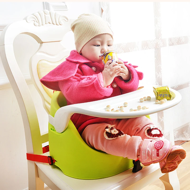 

Foldable Portable Adjustable Baby Kids Booster Seats Highchair High Chairs Dinner Chairs Feeding Chairs For 6M-36M Baby