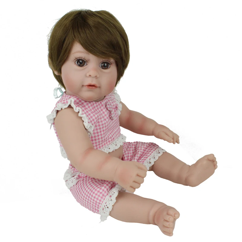 43 см силиконовые виниловые куклы для новорожденных моделирования подарок на