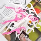 100 шт.лот, зубные пластиковые зубочистки, уход за зубами, оптовая продажа, зубные нити, зубные резинки, зубные резинки, чистящие инструменты, оптовая продажа