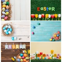 easter eggs background vinyl flower wood floor photography backdrops for photo studio props 210123tzy 02