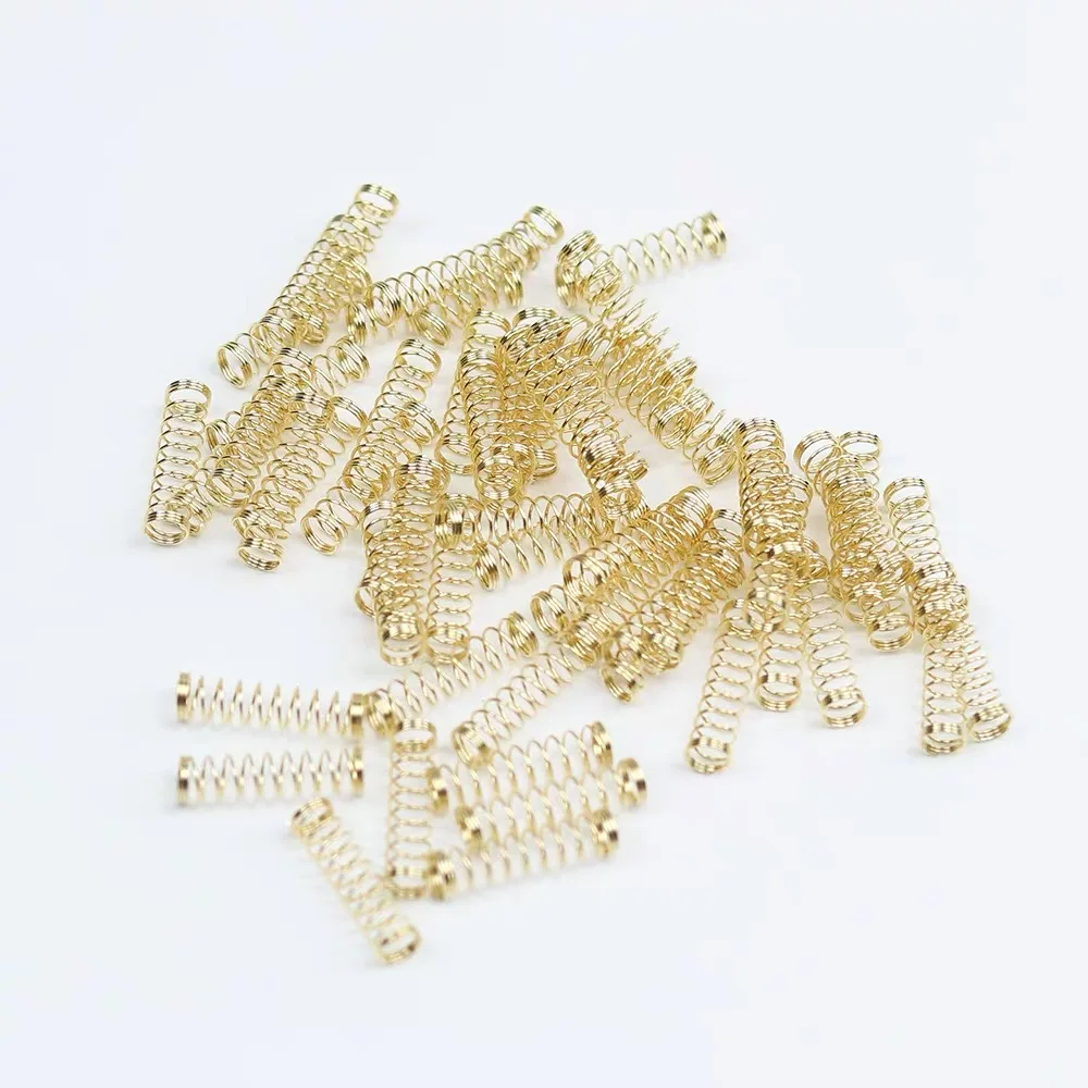

110Pcs Gold Mechanische Toetsenbord Schakelaar Springs 55G/62G/67G/ Voor Diy Cherry Mx Mechanische Toetsenbord