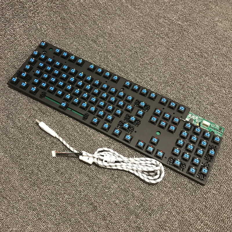 Новый заказной DIY механическая клавиатура пластина спутниковая ось 104 ключ PCB