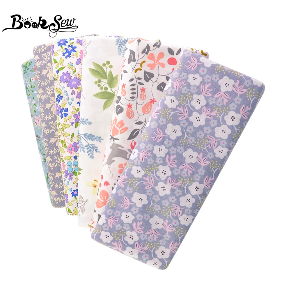

Booksew New Arrivals Sewing Cuted Leaf Design Cotton Fabric Quilting Bedding Tecido Telas Home Textile Patchwork Crafts