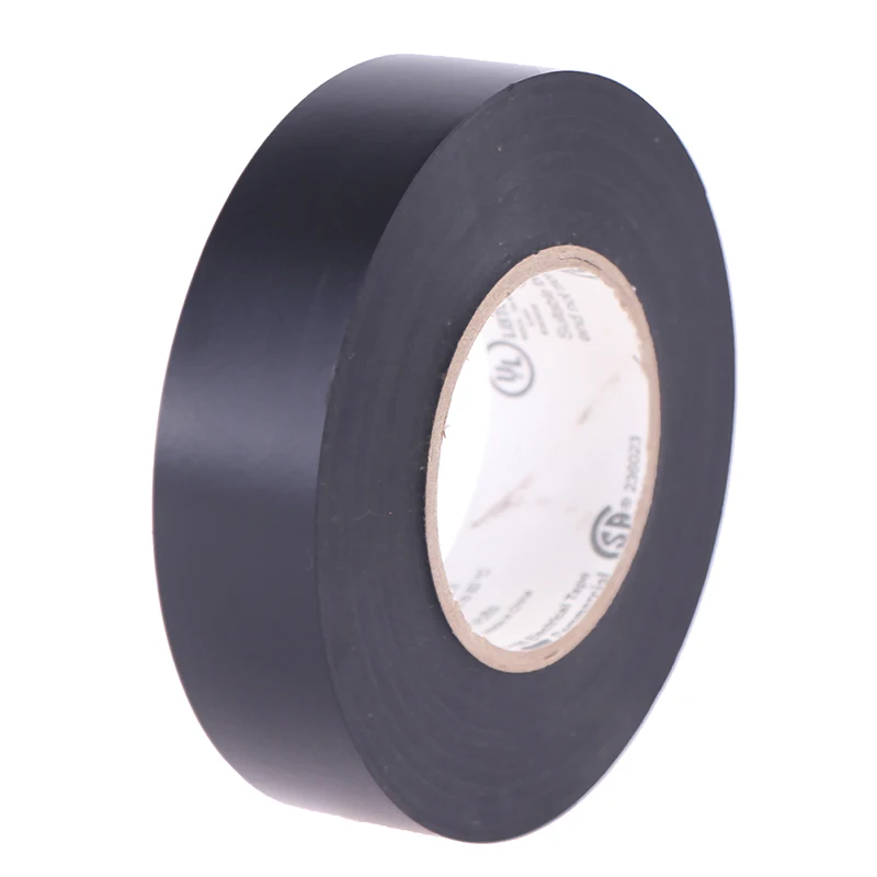 20 м рулоны высококачественной изоляционной ленты из ПВХ для электриков черный