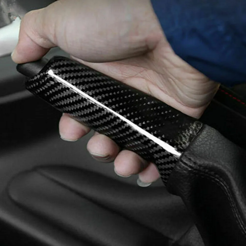 

For BMW E46 E90 E92 F30 F32 F80 Car Handbrake Grips Cover Carbon Car Interior Modification Trim Cover Replacement Accessories