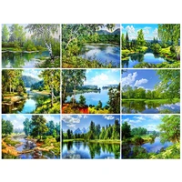 diy 5d diamond painting nature tree landscape kit full drill square embroidery mosaic art pictures of rhinestones home decor