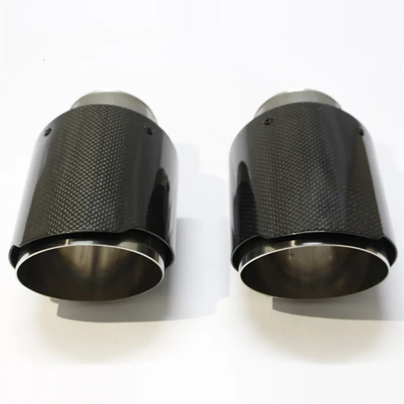 Модифицированная Автомобильная выхлопная труба 1 пара нержавеющая сталь +