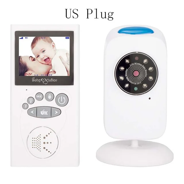 US Plug IMPORX 2,4 дюймов Беспроводной видео Цвет Видеоняни и радионяни Ночное видение Температура мониторинга ребенка няня, безопасность Камера высокое Разрешение - Цвет: US Plug