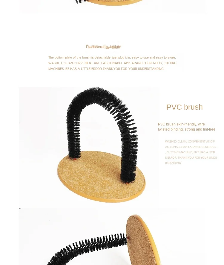 

Pet Supplies Cat Scratching and Rubbing Hair Device Cat Toy Corner Rubbing Device Arch Massage Brush Anti-itching Cat Brush