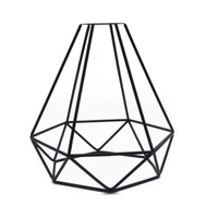 vintage diamond shape cage lampshade industrial retro metal bird cage bulb guard light lamp holder