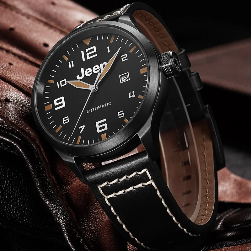 2020 New Products Jeep Multifunctional Automatic Mechanical Watch Belt Men's Fashion Waterproof Trend JPC3001 | Наручные часы
