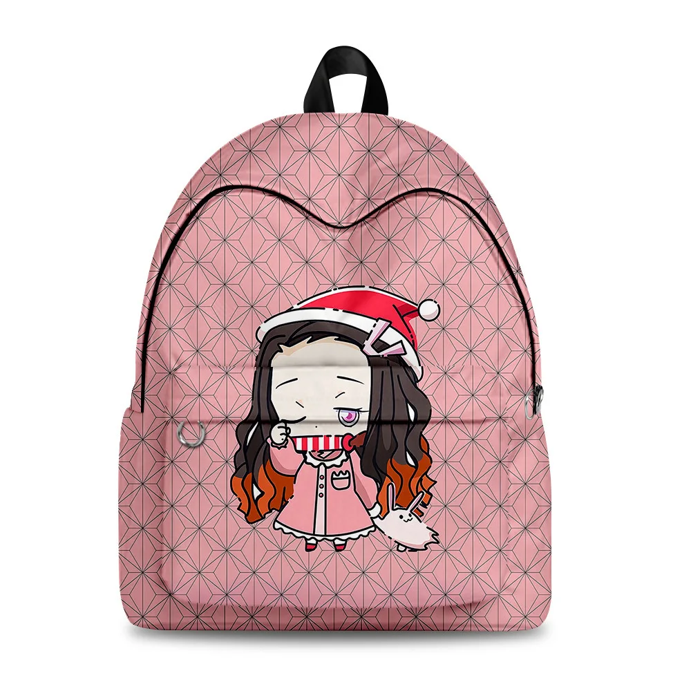 

Luxury Harajuku Kawaii Demon Slayer School Bags Boys Girls Mini Travel Bags 3D Oxford Waterproof Notebook Shoulder Backpacks