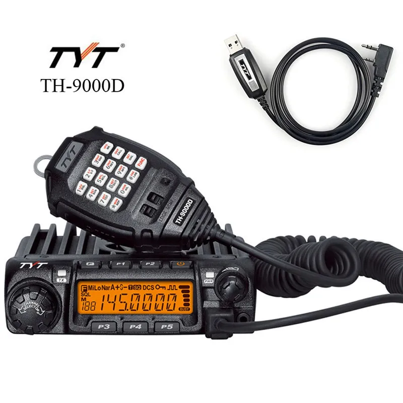 tyt mobile car radio th 9000d walkie talkie ham radio vhf136 174mhz or uhf400 490mhz walkie talkie 60w45w free global shipping