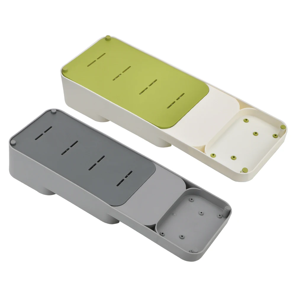 

HILIFE Drawer Knife Storage Tray Kitchen Storage Supplies Kitchen Tool Separation Storage Organizer Cutlery Storage Box