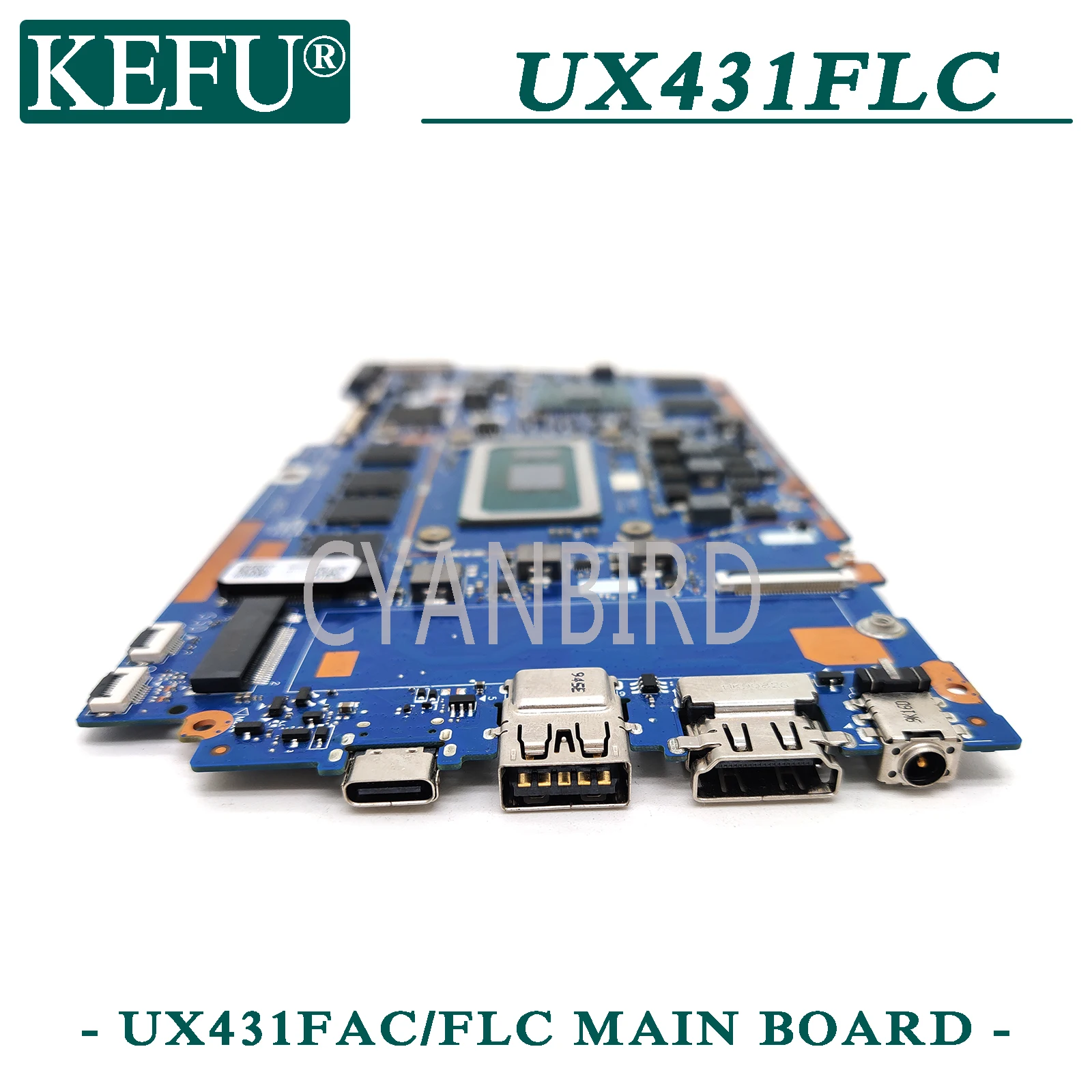 KEFU UX431FAC/FLC оригинальная материнская плата ASUS UX431FLC UX431FN UX431FL UX431F с 16GB-RAM I7-10510U MX150 для