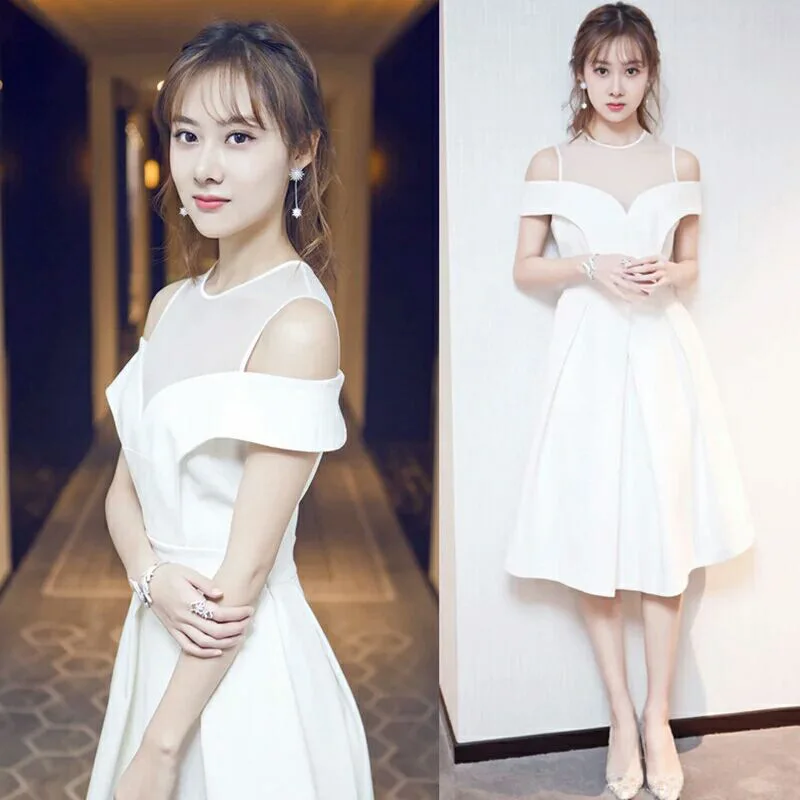 Белый женское обтягивающее платье элегантное Королевское Платье принцессы для