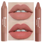 Карандаш для губ макияж, матовая губная помада нюдовых цветов, Водостойкий карандаш для губ с высоким пигментом, розовая бархатная губная помада, Карандаши для губ, оптовая продажа