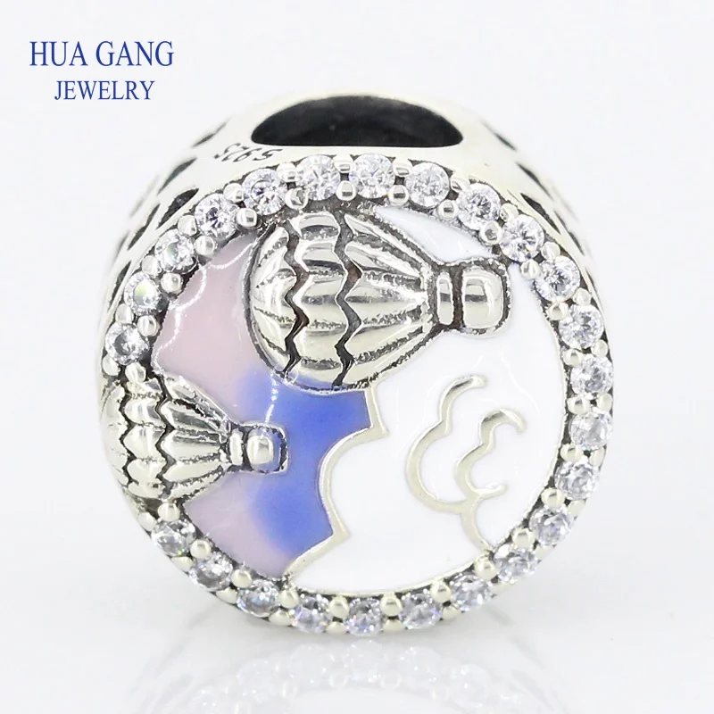 

Бусина-Шарм «воздушный шар» из серебра 100% пробы