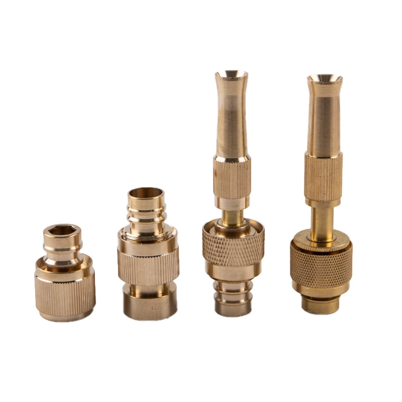 

1pcs Brass Hose Nozzle High Pressure for Car or Garden Adjustable Water Sprayer from Spray to Jet Heavy-Duty Hose Nozzle