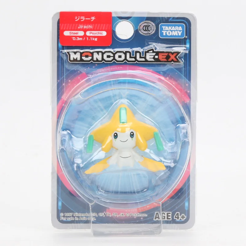 11 jirachi Takara Tomy подлинный Покемон чармандер белка Mimikyu Raichu Mudkip Oshawott Пикачу snorlax 4 см коллекция игрушка фигурка подарки - Цвет: 11 jirachi