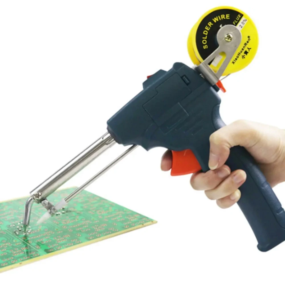 

110/220V 60W Soldering Tin Gun Suction Tin Device Electric Welding Gun Tool Send Tin Soldering Iron Gun Solder Tool US/EU Plug
