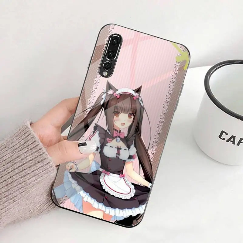 Nekopara Chocola Vanilla Cat Girl Phone Case Tempered Glass For Huawei P30 P20 P10 lite honor 7A 8X 9 10 mate 20 Pro | Мобильные