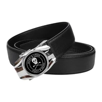 mens golf belt fashion alloy buckle automatic buckle leather belt length 120cm can be cut high quality golf accessories