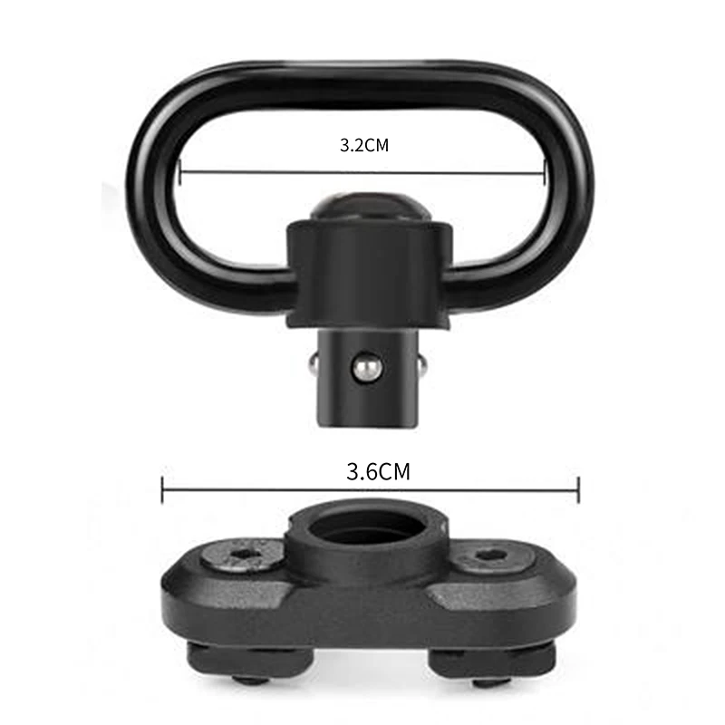 Sling Swivel Stud Mount Adapter For Mlok Rail Quick Release QD Sling Swivel Mount Adapter Hunting Gun Accessories New