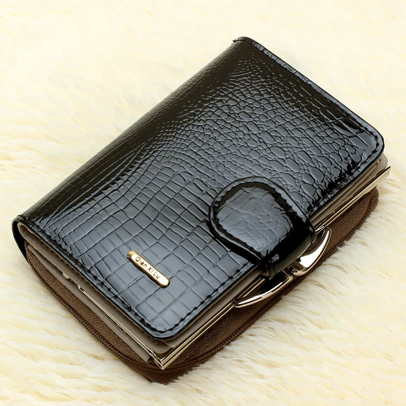 

Genuine Leather Women's Wallet Mini Wallets Women Short Clutch Luxury Female Purse Card Holder Lady's Coin Purses High Quality