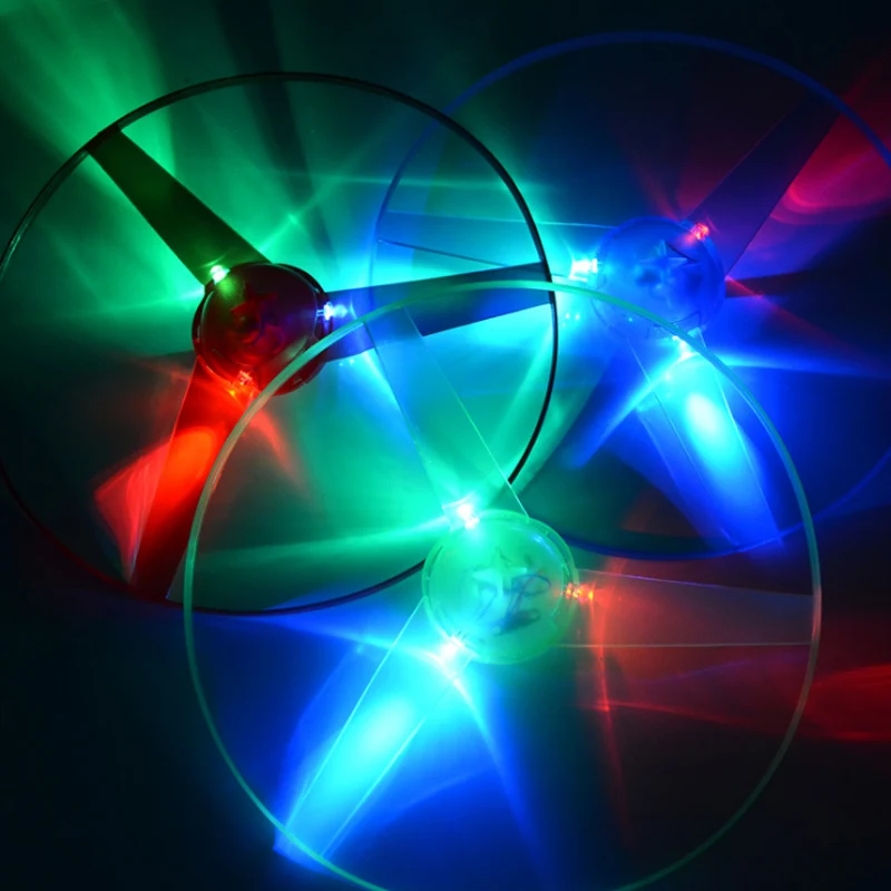 

Fun Rotating Flying Toy LED Light Processing Flash Flying Toy for Children Outdoor Play BM88