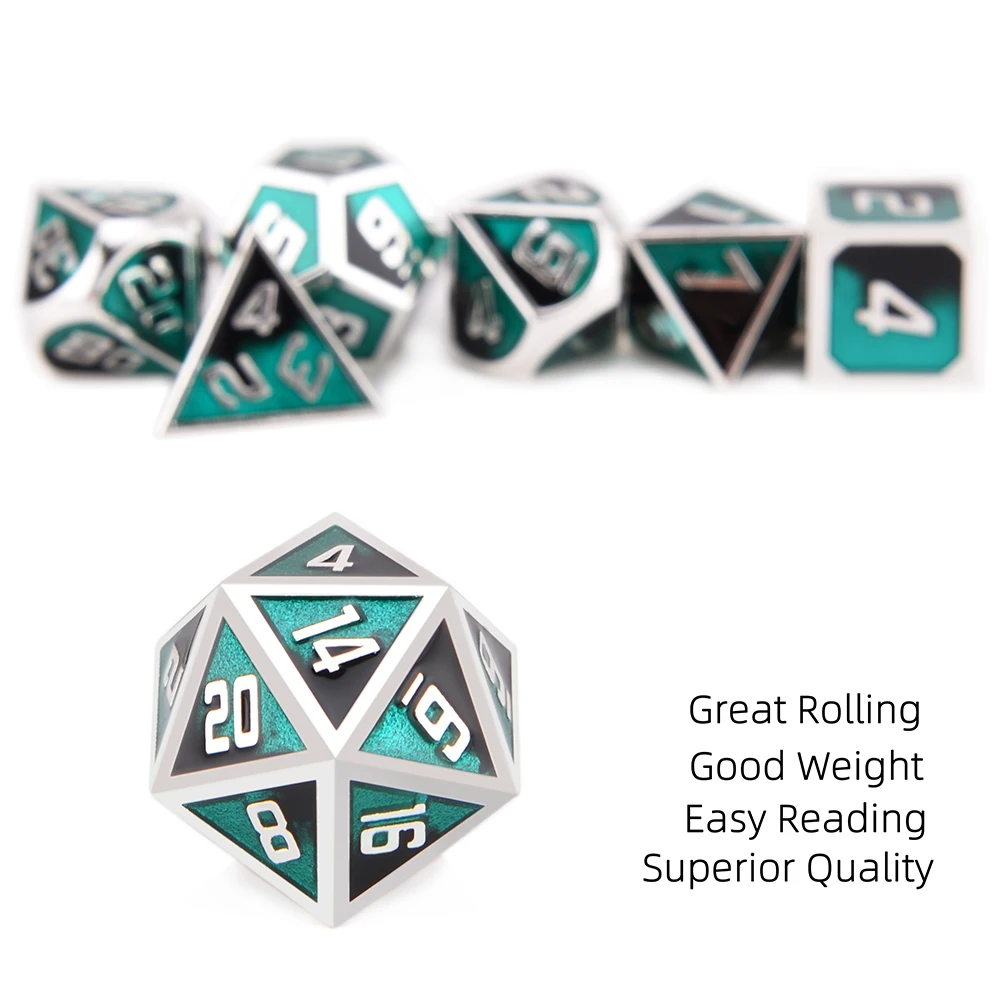 Настольные игральные кости с черным бархатным чехлом большие цифры для игры в РПГ DnD D4 D6 D8 D10 D % D12 D20|Кубики| |