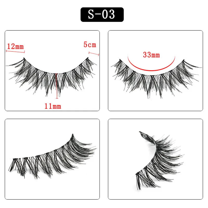 5 стилей 10 пар 3D ресницы накладные из норки ручной работы толстый макияж для