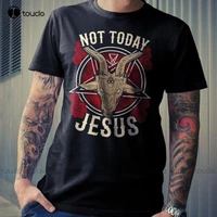 not today jesus goat monster satanism men t shirt s 5xl black shirt%c2%a0men custom aldult teen unisex digital printing tee shirt