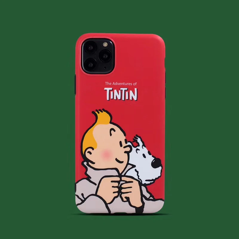 Приключения Тинтина милый мягкий силиконовый чехол для iphone 11 Pro S 7 plus 8 8plus X XS XR MAX 12