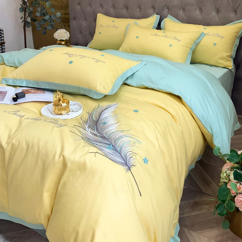 

Cartoon Printed Bedding Set Sheet Cute New Elegant Fashion Bedding Set Single Fitted Juego De Cama Household Products DI50CT