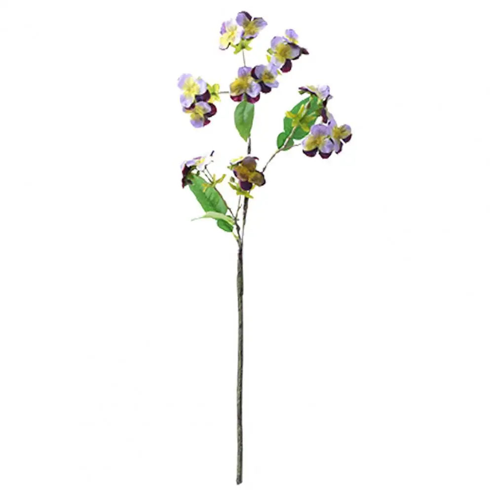 

Стильный искусственный цветок, 3 цвета, экологически чистый цветок из искусственного шелка, искусственный цветок пансии, декор для спальни, ...