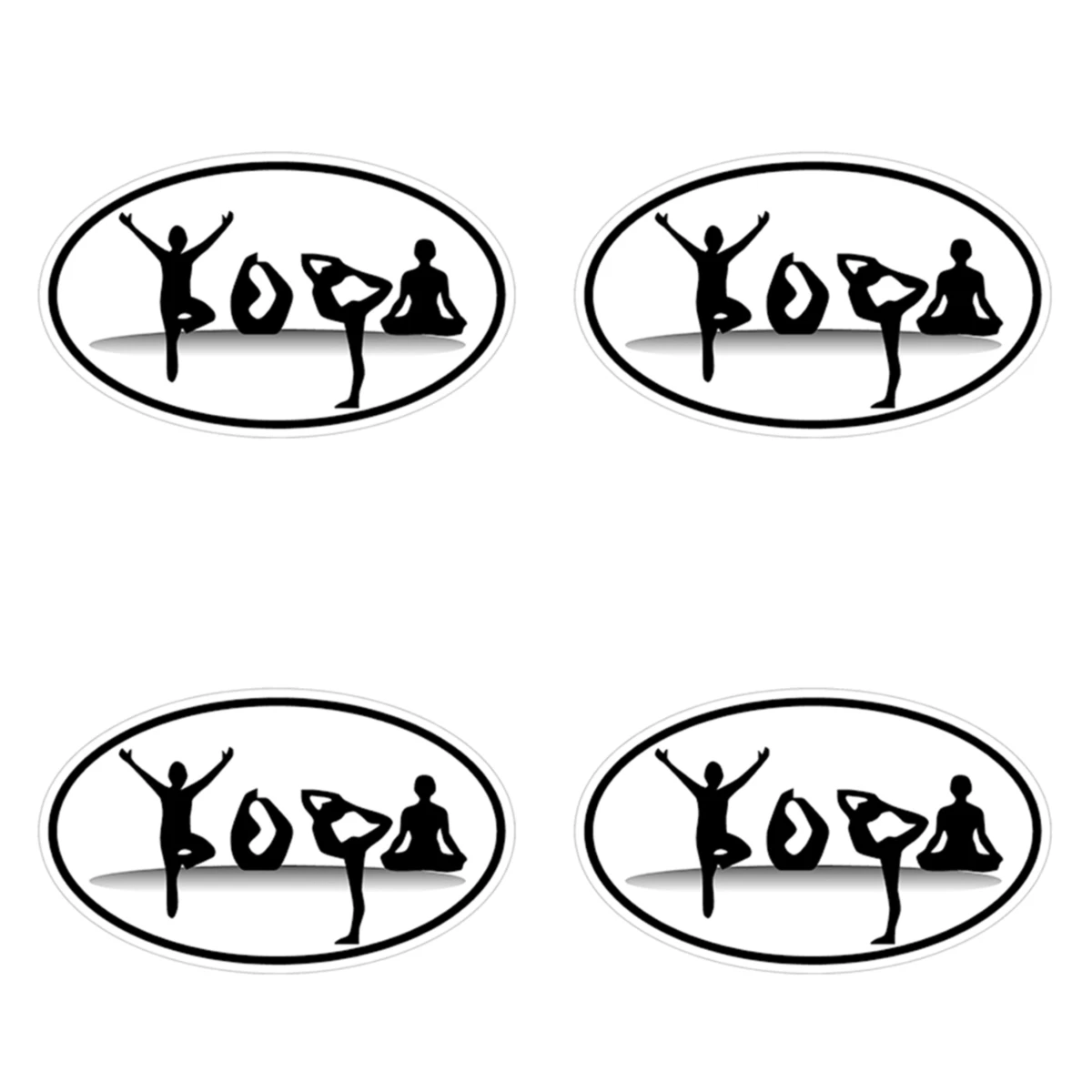 

Funny Warning Sign Stickers for Car Yoga Poses Euro Meditation Zen Om Peace Vinyl Decal Stickers Car Waterproof Pvc 13cm X 7.8cm