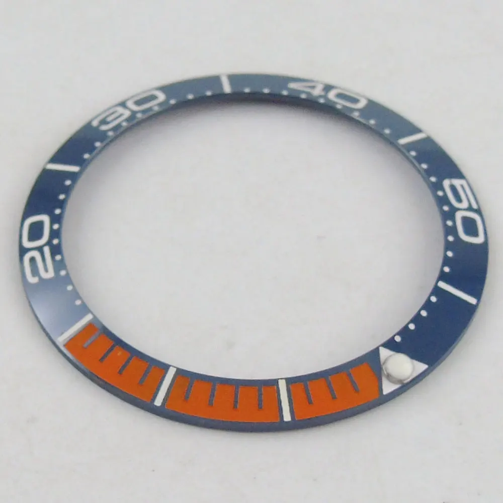

38mm Blue Orange Ceramic bezel insert fit for 40mm submariner SKX 007 watch