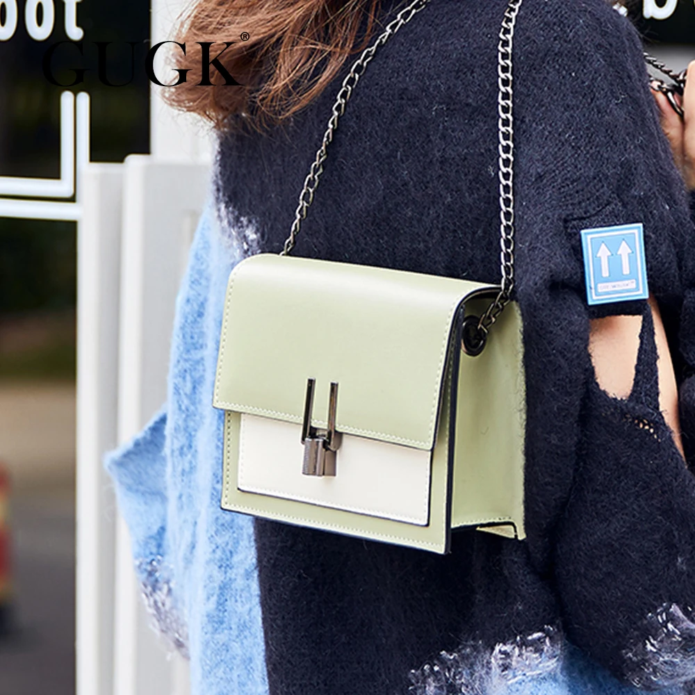 Женская сумка на плечо с металлической цепочкой | Багаж и сумки