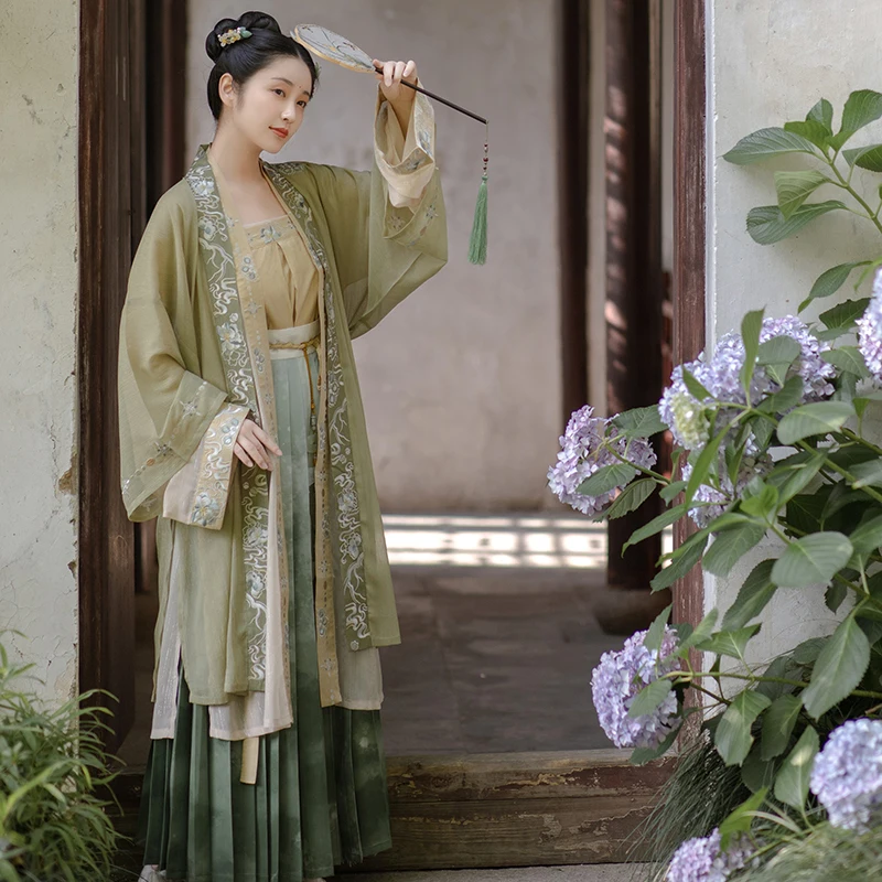 Китайский традиционный ханьфу для женщин в стиле эпохи Тан/империи Сун сказочную