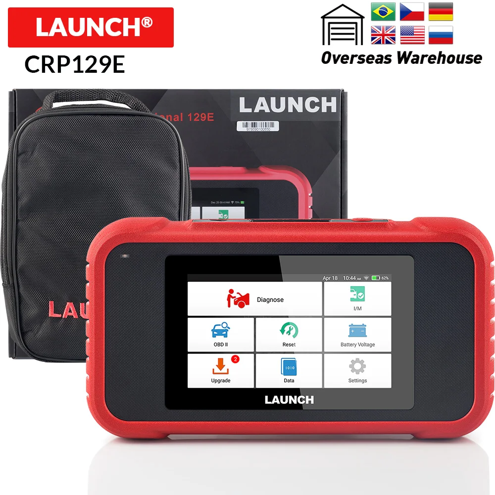 Новое поступление LAUNCH X431 CRP129E OBD2 Авто сканер Поддержка двигателя/ABS/SRS/тормоз/масло/SAS/ETS/TMPS Функция сброса CRP129 E