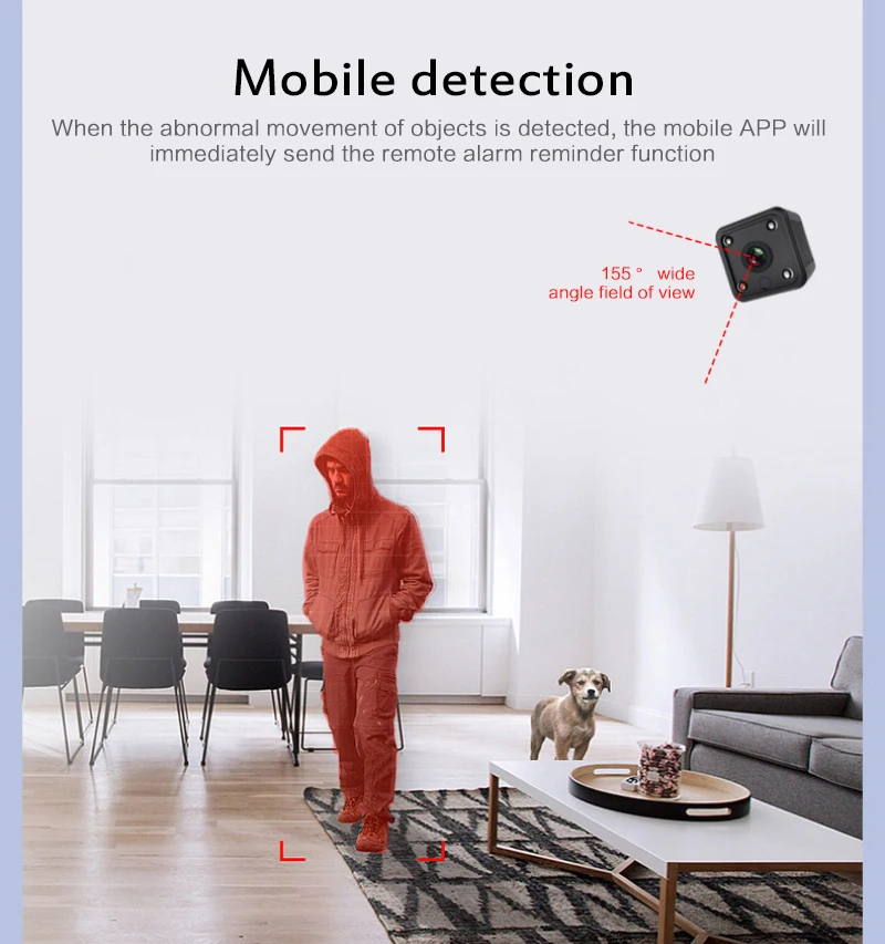 Беспроводная мини камера X6 1080P с Wi Fi и инфракрасным датчиком ночного видения