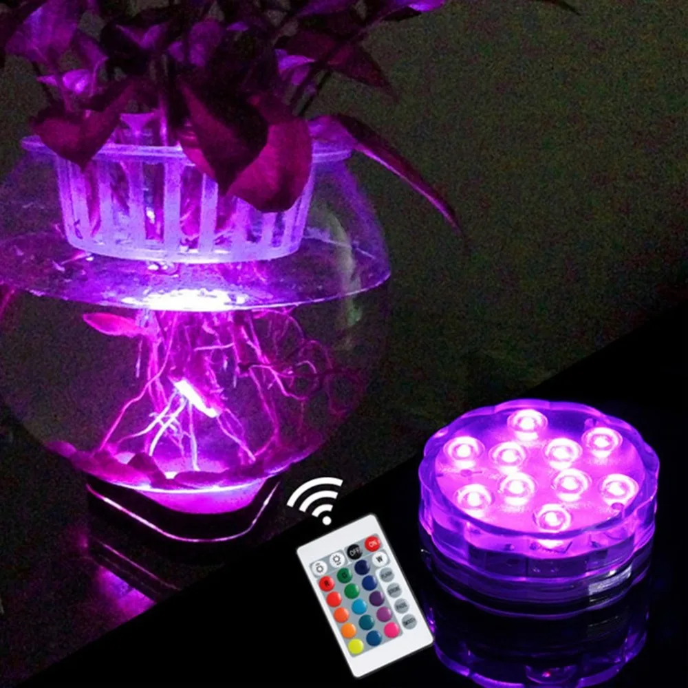 Лампа для бассейна с пультом дистанционного управления RGB ip68 piscine погружной светильник прочный светодиодный светильник портативный подводный ночник
