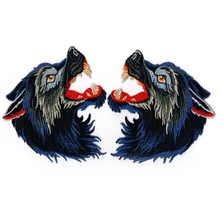 Вышитая нашивка в виде волка военные нашивки для морального духа сделай сам