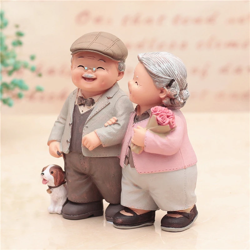 

Grandparents Model Ornament Creative Sweety Lovers Couple Ornaments Modern Home Decoration Living Room For Office Table Gift