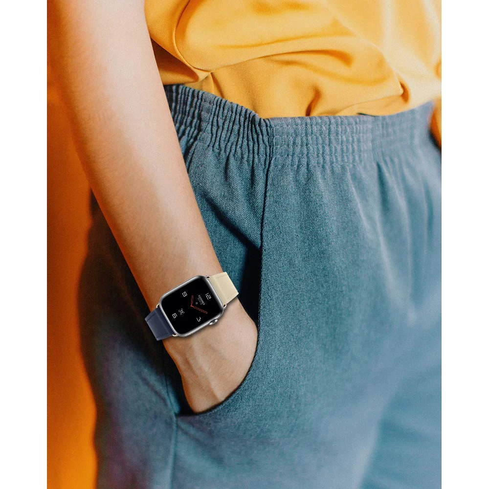 Joyozy Модный Цветной ремешок для умных часов apple watch 38 мм 40 мм 42 мм 44 мм кожаный ремешок для apple series 1/2/3/4/5
