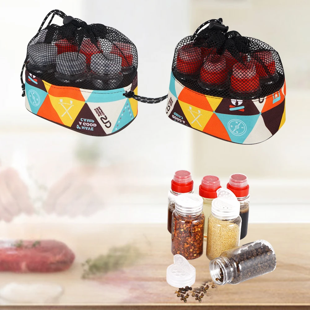 6 шт. банка для пикника кемпинга многоразовая портативная бутылка перца домашних