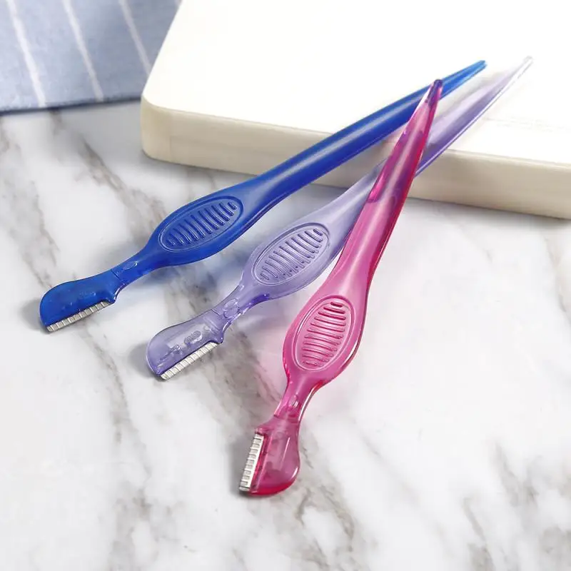 1/2/4 Pieces Portable Facial Eyebrow Hair Razor Shaping Trimmers Blades Shaver Remover Makeup Tools TSLM2 | Красота и здоровье