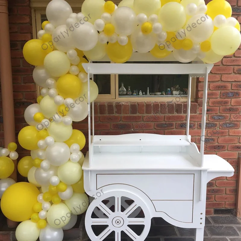 

150 шт., гирлянда из желтых воздушных шаров