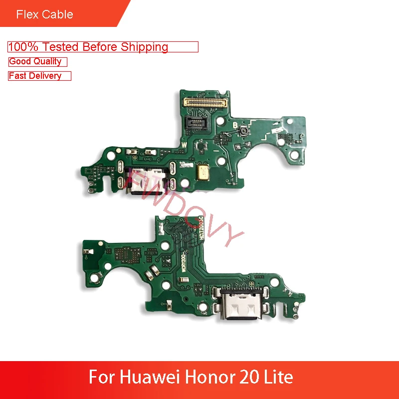 Замена для Huawei Honor 20 Lite USB зарядное устройство док-станция зарядки гибкий кабель